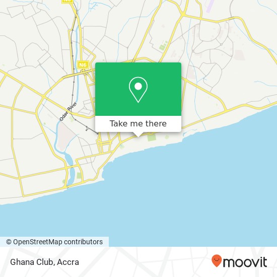 Ghana Club map