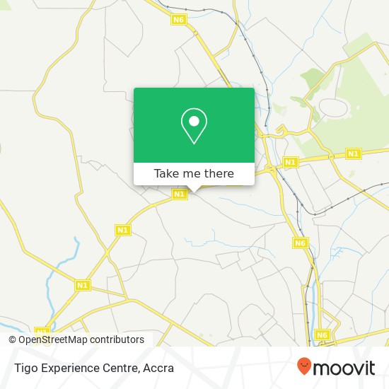 Tigo Experience Centre map