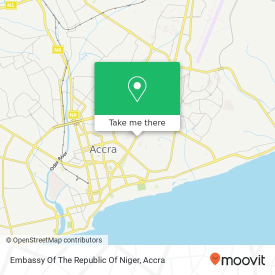 Embassy Of The Republic Of Niger map