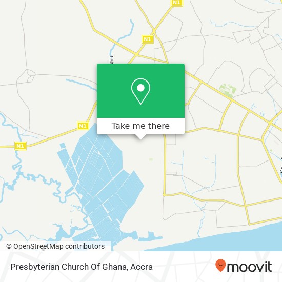 Presbyterian Church Of Ghana map