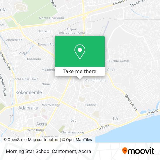 Morning Star School Cantoment map