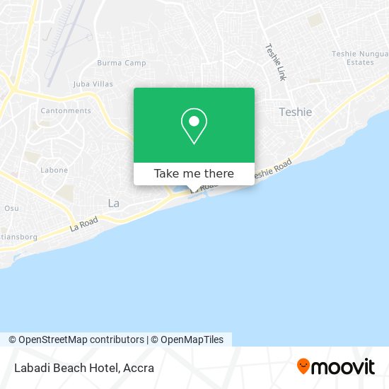 Labadi Beach Hotel map