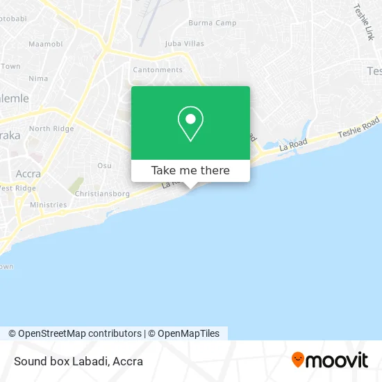 Sound box Labadi map