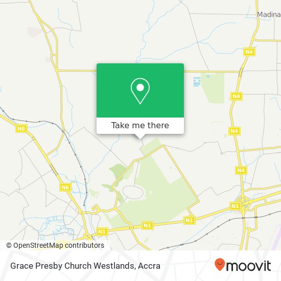 Grace Presby Church Westlands map