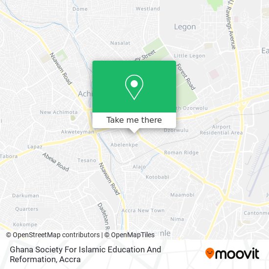 Ghana Society For Islamic Education And Reformation map