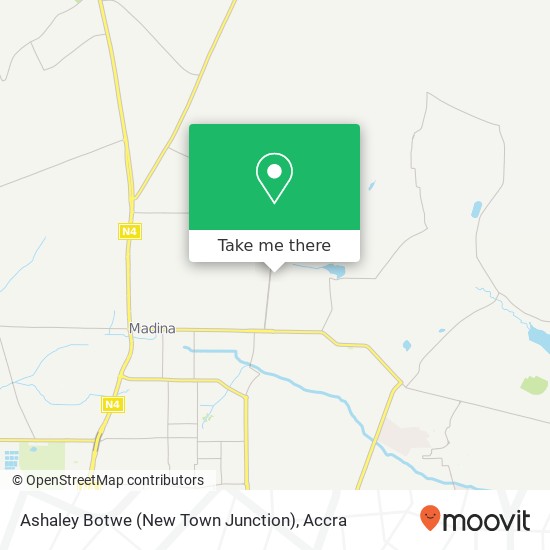 Ashaley Botwe (New Town Junction) map