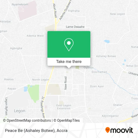 Peace Be (Ashaley Botwe) map