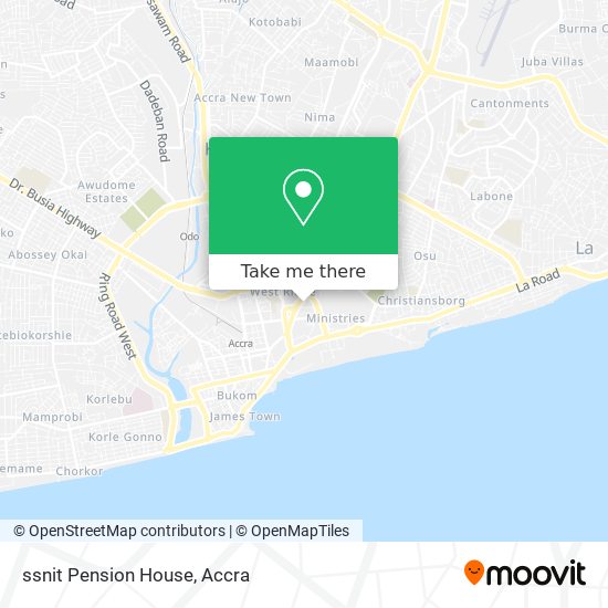 ssnit Pension House map