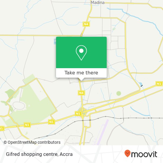 Gifred shopping centre map