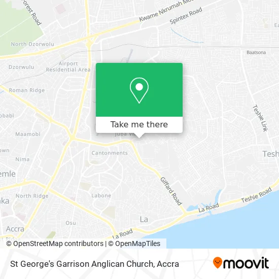 St George's Garrison Anglican Church map