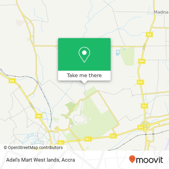 Adel's Mart West lands map