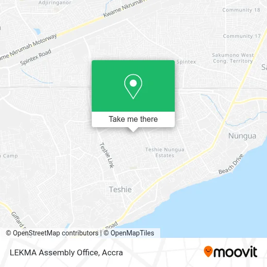 LEKMA Assembly Office map