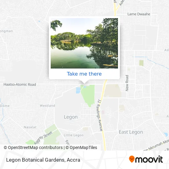 Legon Botanical Gardens map