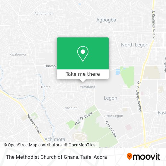 The Methodist Church of Ghana, Taifa map