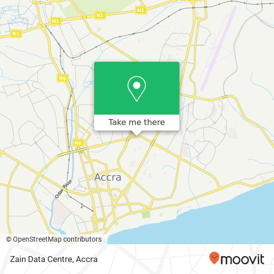 Zain Data Centre map