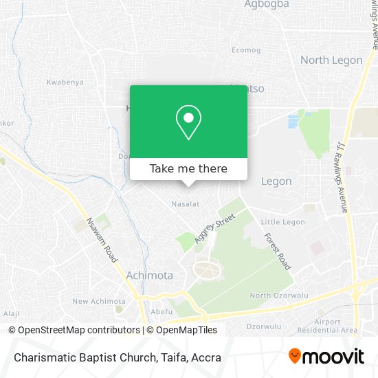 Charismatic Baptist Church, Taifa map