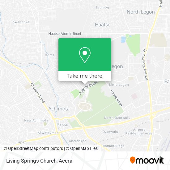 Living Springs Church map