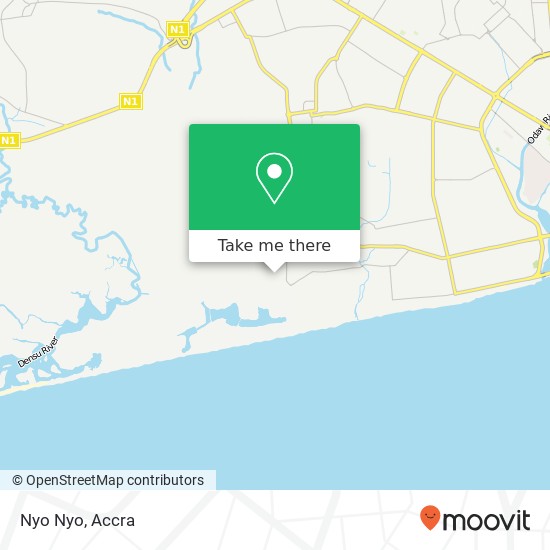 Nyo Nyo, Boundary Road Accra, Accra Metropolis map