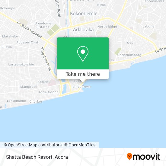 Shatta Beach Resort map