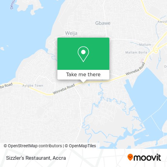 Sizzler's Restaurant map
