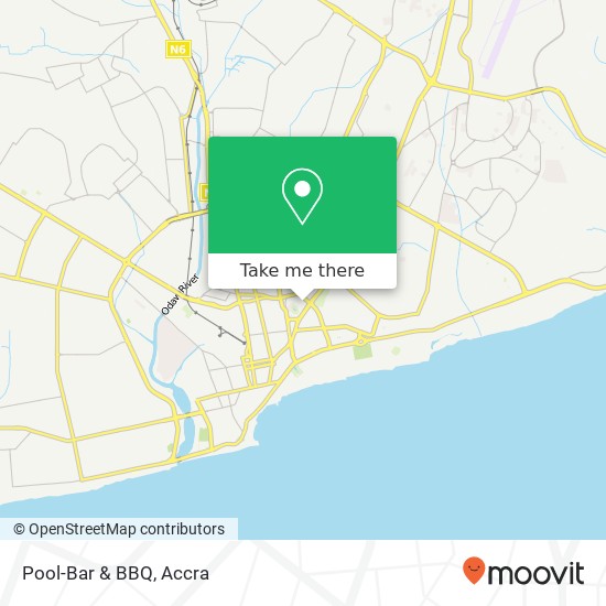 Pool-Bar & BBQ, Accra, Accra Metropolis map