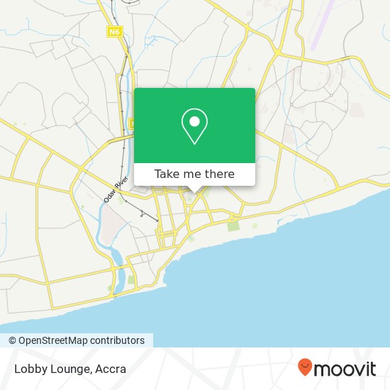 Lobby Lounge, Accra, Accra Metropolis map
