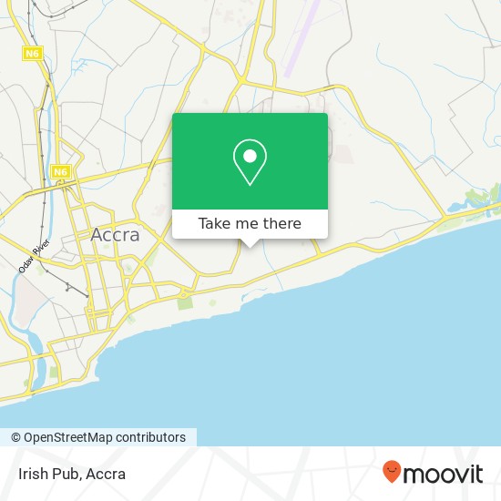 Irish Pub, Troas Street Accra, Accra Metropolis map