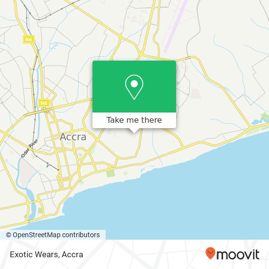 Exotic Wears, Third Lane Accra, Accra Metropolis map