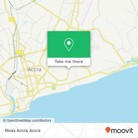 Rina's Accra, Ring Road East Accra, Accra Metropolis map