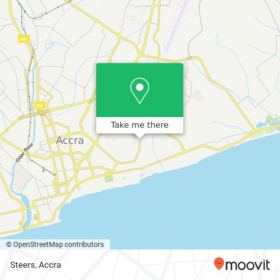 Steers, Ring Road East Accra, Accra Metropolis map