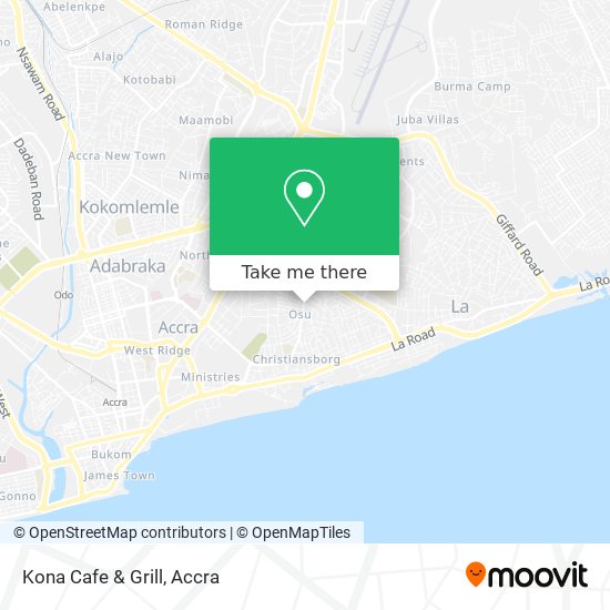 Directions To Kona Grill How To Get To Kona Cafe & Grill In Accra By Bus?