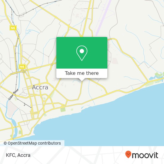 KFC, Ring Road East Accra, Accra Metropolis map