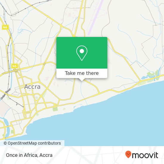 Once in Africa, 2nd Osu Lane Accra, Accra Metropolis map