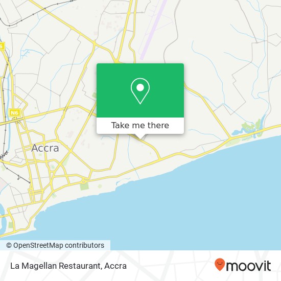 La Magellan Restaurant, Ring Road East Accra, Accra Metropolis map