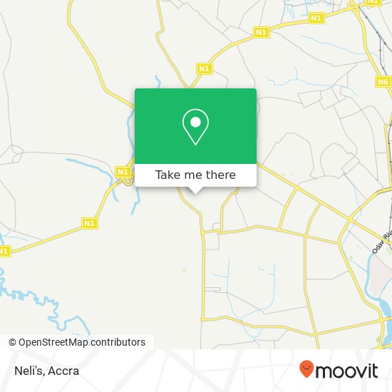 Neli's, Sakaman Accra, Accra Metropolis map