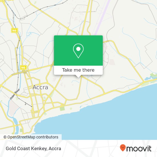 Gold Coast Kenkey, 11th Lane Accra, Accra Metropolis map