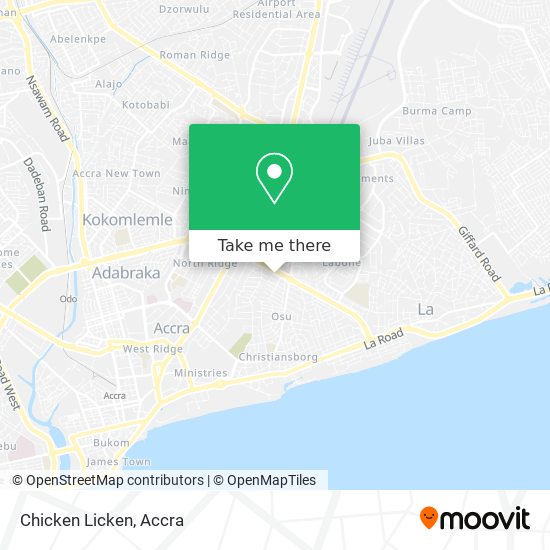 Chicken Licken map