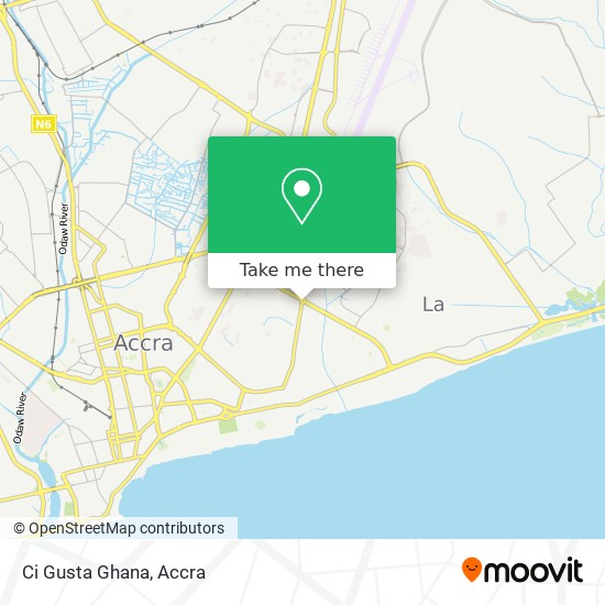 Ci Gusta Ghana map