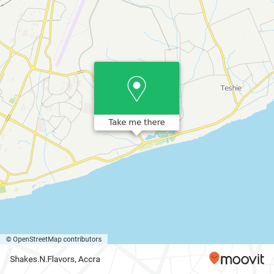 Shakes.N.Flavors, Accra, Accra Metropolis map