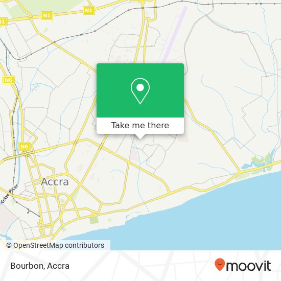 Bourbon, Dade Link Accra, Accra Metropolis map