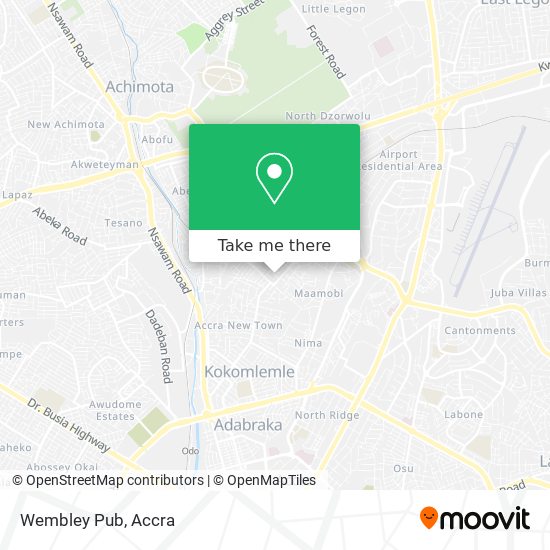 Wembley Pub map