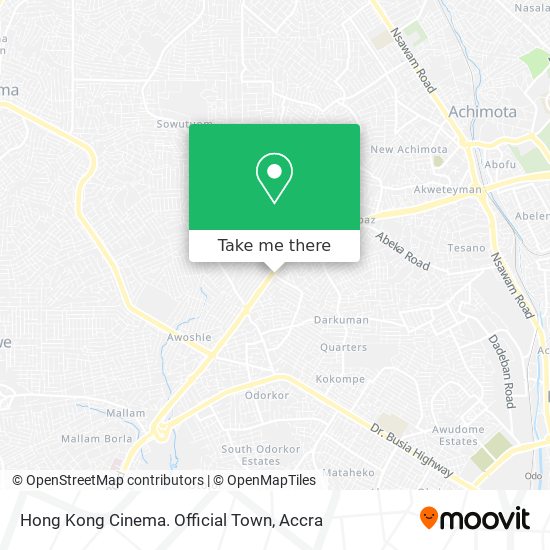 Hong Kong Cinema. Official Town map
