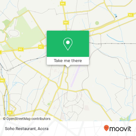 Soho Restaurant, Airport By-pass Accra, Accra Metropolis map
