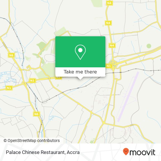 Palace Chinese Restaurant, Bonnie Crescent Accra, Accra Metropolis map