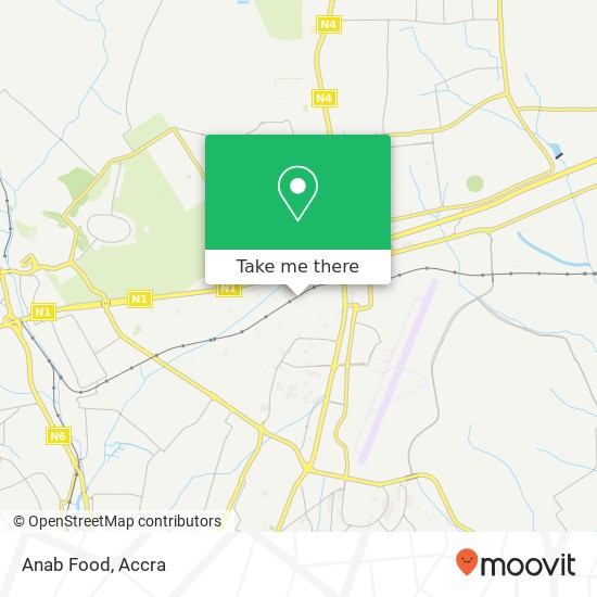 Anab Food, Aviation Road Accra, Accra Metropolis map