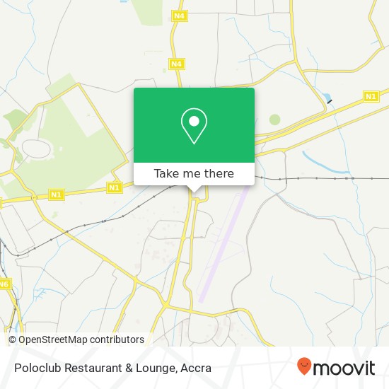 Poloclub Restaurant & Lounge, Accra, Accra Metropolis map