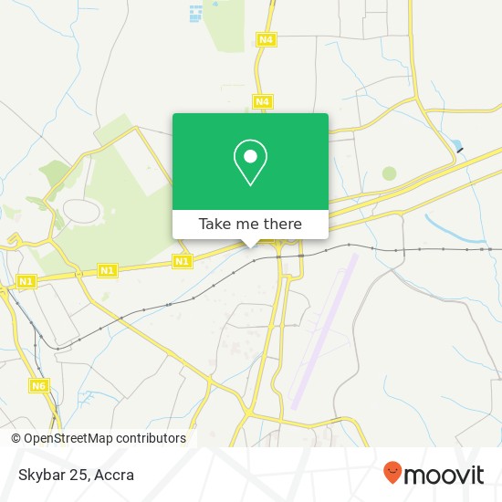 Skybar 25, North Airport Road Accra, Accra Metropolis map