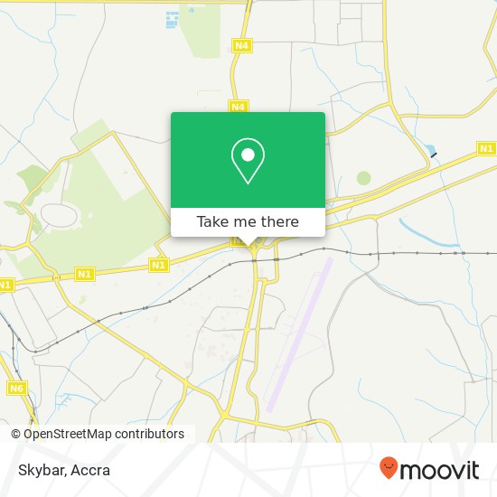 Skybar, Tetteh Quashie Interchange Accra, Accra Metropolis map