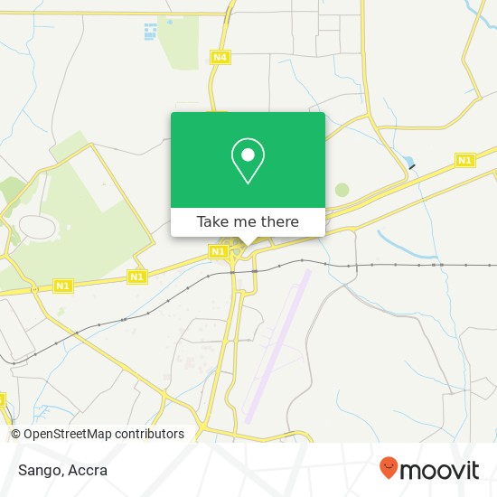 Sango, Accra, Accra Metropolis map