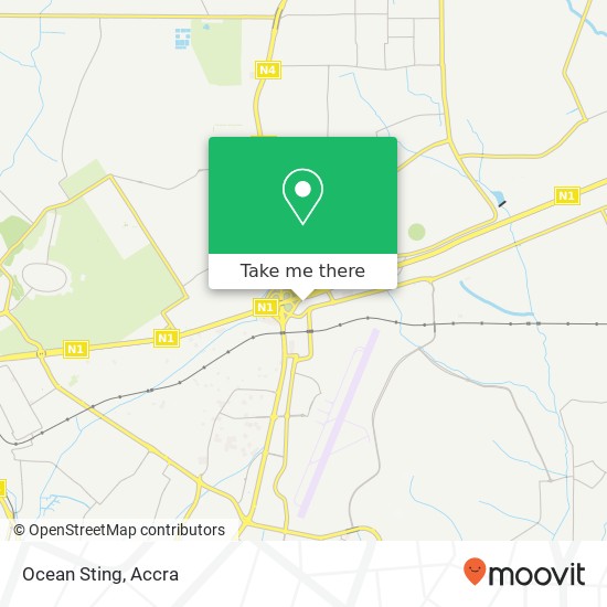 Ocean Sting, Accra, Accra Metropolis map